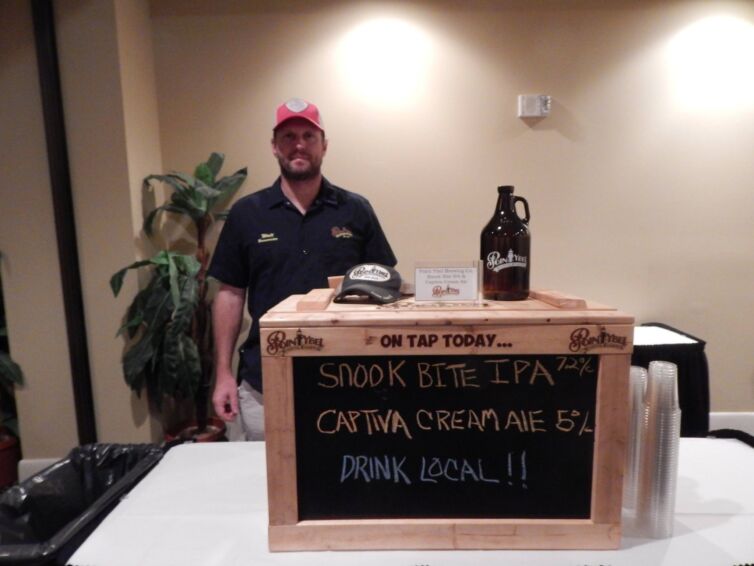 Drink Local sign at FL sustains events-snook bite
